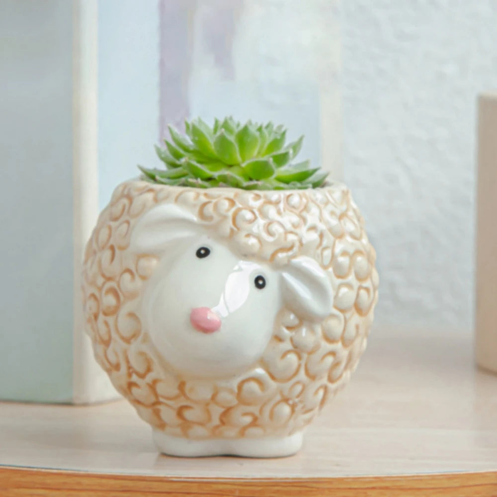 Animal Ceramic Flowerpot