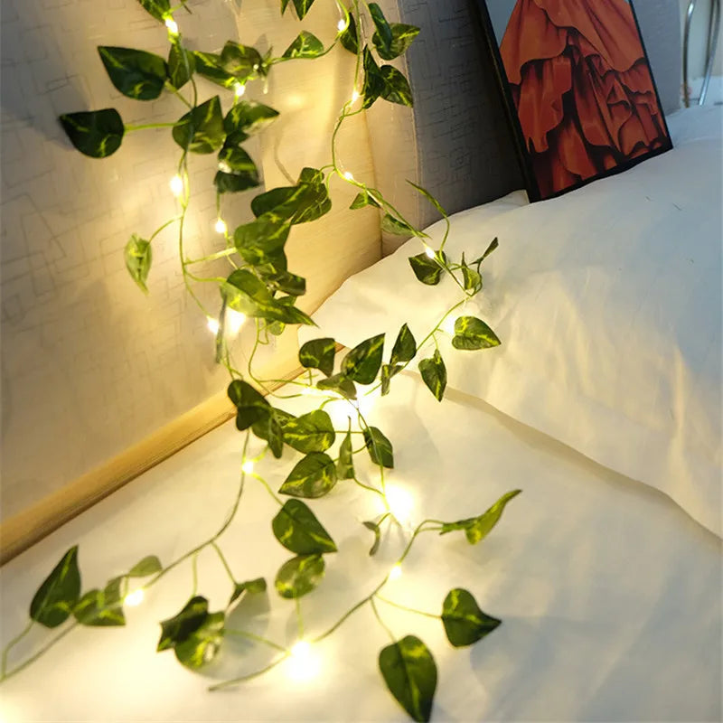 Green Leaf String Lights