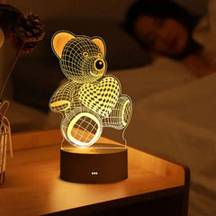 Romantic Love 3D LED Lamp